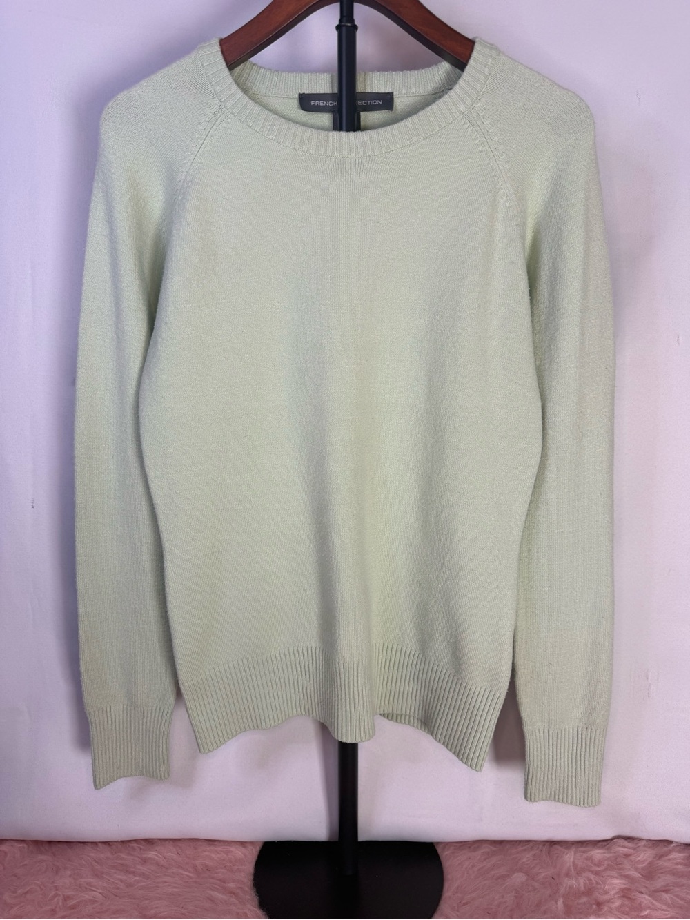 French Connection - Women’s Spring Green Classic Crewneck Sweater - Size S